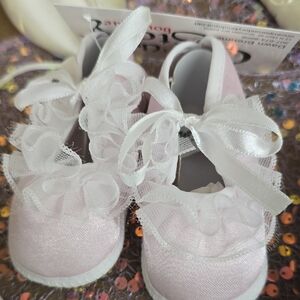 Elegant Pink Kids Shoes with Ruffles